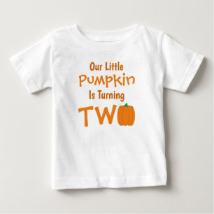 Little Pumpkin 2:a födelsedagen T Shirt
