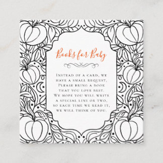 Little Pumpkin Autumn Fall Halloween Baby Shower Tilläggskort