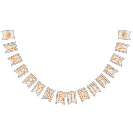 Little Pumpkin Autumn Löv faller första födelsedag Vimplar