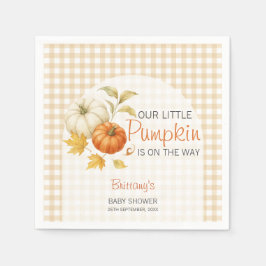 Little Pumpkin Autumn Shower Pappersservett