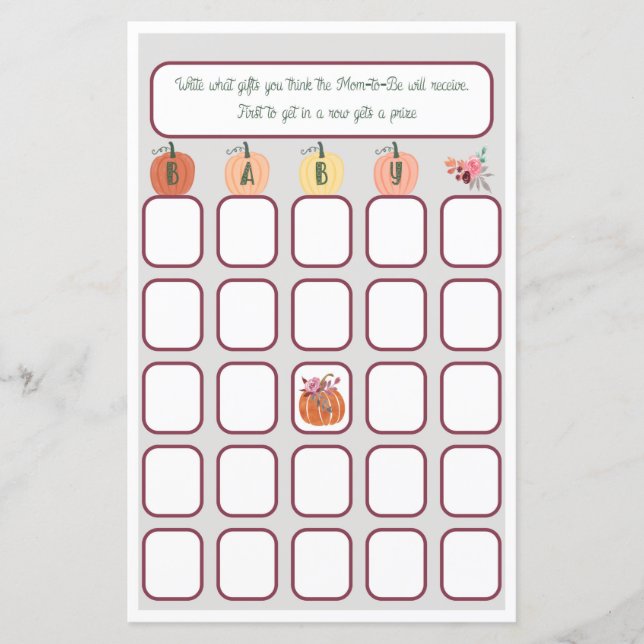 Little Pumpkin Baby Bingo (Framsida)