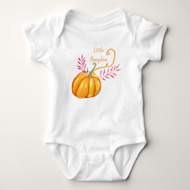 Little Pumpkin Baby Bodykostym T Shirt (Framsida)