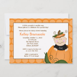 Little Pumpkin Baby Shower 5x7-inbjudan Inbjudningar