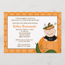 Little Pumpkin Baby Shower 5x7-inbjudan Inbjudningar