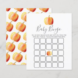 Little Pumpkin Baby Shower Bingo