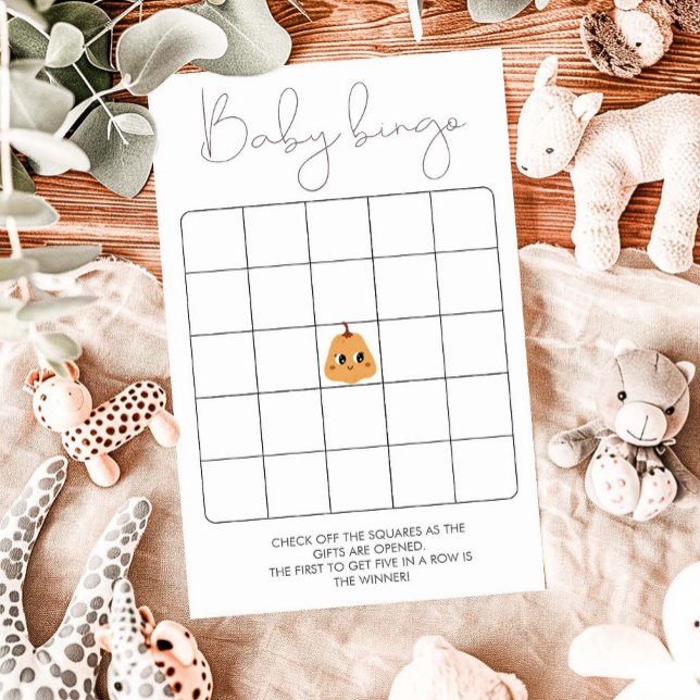 Little Pumpkin Baby Shower Bingo Game (Skapare uppladdad)