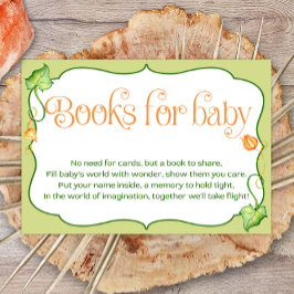 Little Pumpkin Baby Shower Bokar för Baby Tilläggskort