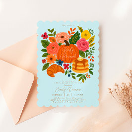 Little Pumpkin Baby Shower Brunch Invitation Inbjudningar
