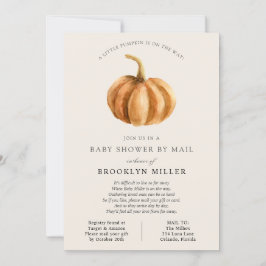 Little Pumpkin Baby Shower by Mail Inbjudningar