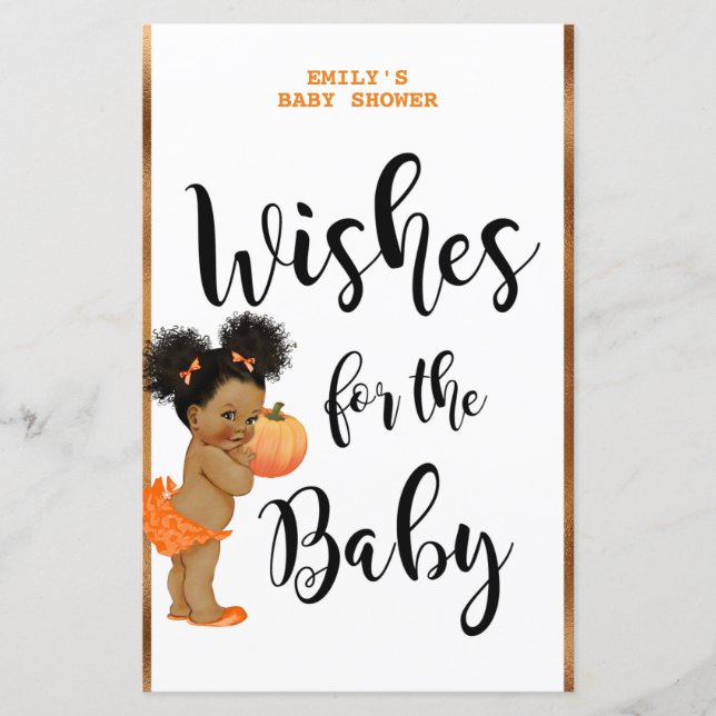 Little Pumpkin Baby Shower Game PRINTED (Framsida)