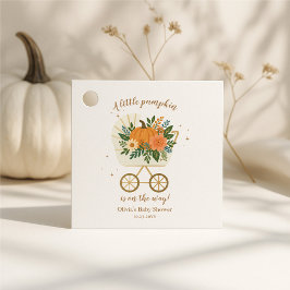 Little Pumpkin Baby Shower Gåvor Etiketter