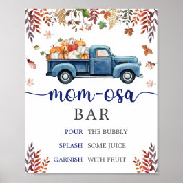 Little Pumpkin Baby Shower Mamma Osa Pub-tecken Poster