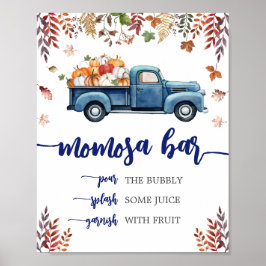 Little Pumpkin Baby Shower Mamma Osa Pub-tecken Poster