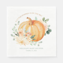Little Pumpkin Baby Shower Napkins Pappersservett