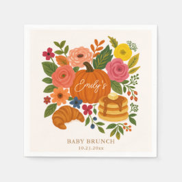 Little Pumpkin Baby Shower Paper Napkin Pappersservett