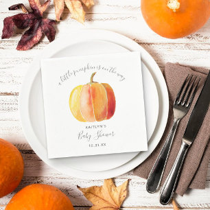 Little Pumpkin Baby Shower Pappersservett