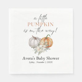 Little Pumpkin Baby Shower Party Pappersservett