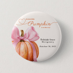 Little Pumpkin Baby Shower - Rosa Bow Fall Knapp