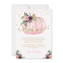 Little Pumpkin Baby Shower Tack 4.5x6.25