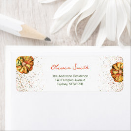 Little Pumpkin babydusch-returetiketter Returadress Etikett
