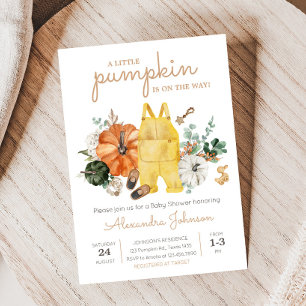 Little Pumpkin Barnkläders Baby Shower-inbjudan Inbjudningar