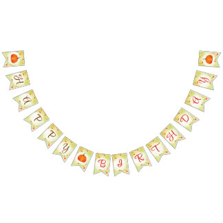 Little Pumpkin Birthday Bunting Vimplar