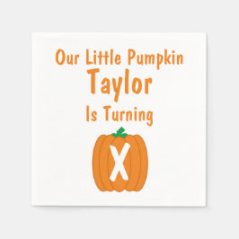 Little Pumpkin Birthday Pappersservett