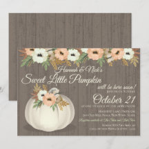 Little Pumpkin Blommigt Baby Shower