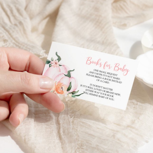 Little Pumpkin Blommigt Bokar för Baby Tilläggskort (Skapare uppladdad)
