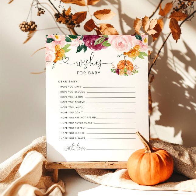 Little pumpkin blommigt önskemål för baby (Skapare uppladdad)