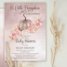 Little Pumpkin Blooming Rosa Virtuell Baby Shower