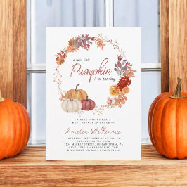 Little Pumpkin Boho Gender Neutral Baby Shower Inbjudningar
