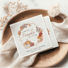 Little Pumpkin Boho Gender Neutral Baby Shower Pappersservett