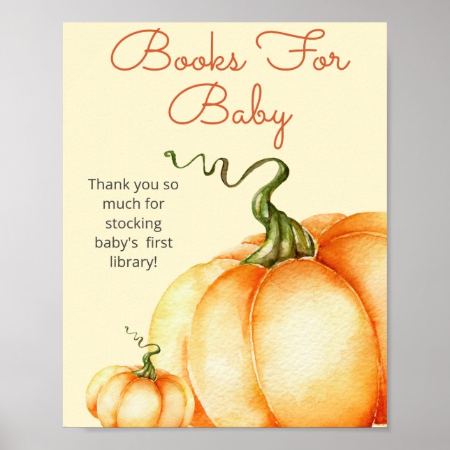 Little Pumpkin bokar för baby poster (Framsidan)