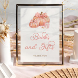 Little Pumpkin Bokar och Gifts Baby Shower Poster