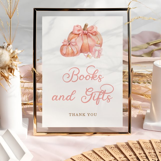 Little Pumpkin Bokar och Gifts Baby Shower Poster (Skapare uppladdad)