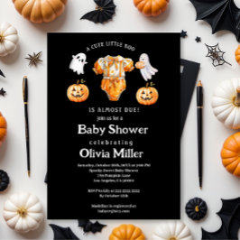 Little Pumpkin Boo - Halloween Baby Shower Inbjudningar