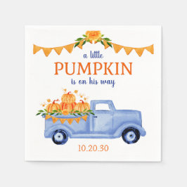 Little Pumpkin Boy Baby Shower Napkins Pappersservett
