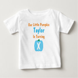 Little Pumpkin Boy Birthday Baby T-Shirt