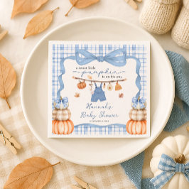 Little Pumpkin Boy Clothes Fall Baby Shower Pappersservett