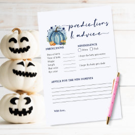 Little Pumpkin Boy Shower Predications-spel