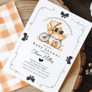 Little Pumpkin Carriage Baby Shower-inbjudan Inbjudningar