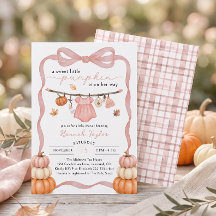 Little Pumpkin Clothesline Fall Girl Baby Shower