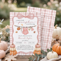 Little Pumpkin Clothesline Fall Girl Baby Shower