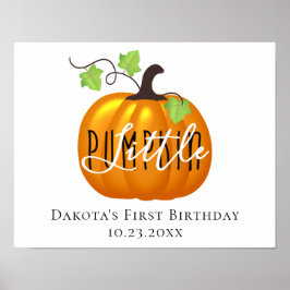 Little Pumpkin | Cute Gender Neutral Baby Poster