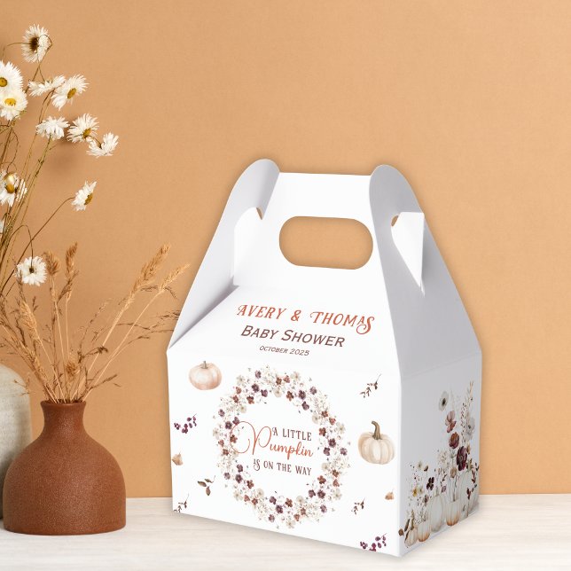 Little Pumpkin Delightful Ivory Floral Presentaskar (Skapare uppladdad)