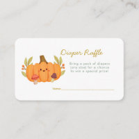 Little Pumpkin Diaper Raffle