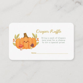 Little Pumpkin Diaper Raffle Tilläggskort