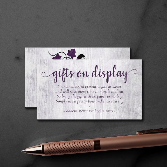 Little Pumpkin | Dikt av Lila Blommigt Gift Visnin Tilläggskort (Skapare uppladdad)