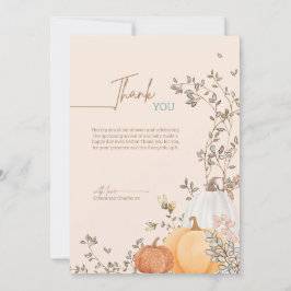 Little Pumpkin Fall Autumn Shower Tack Kort